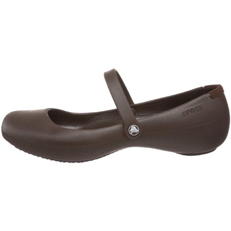 alice work flat crocs