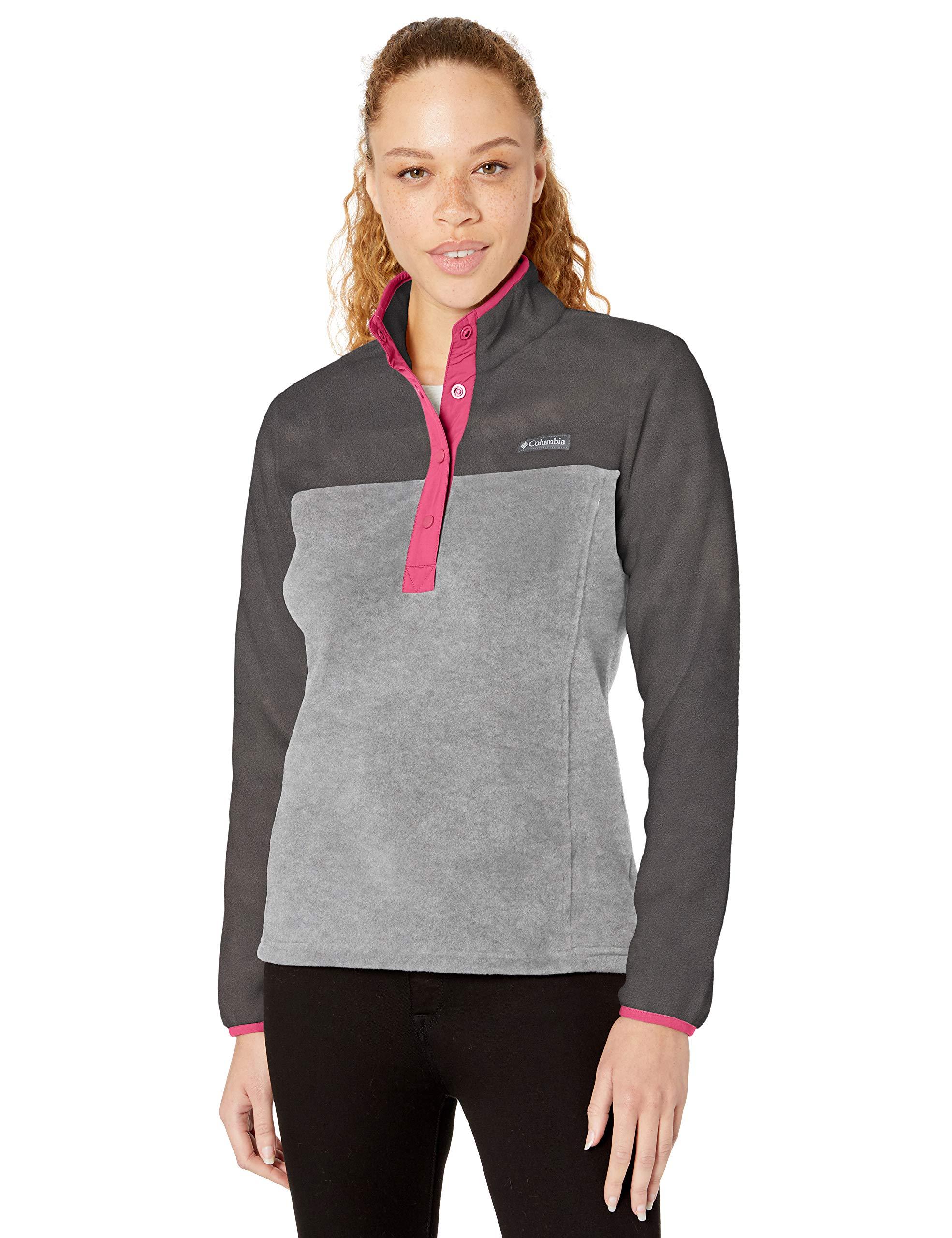 Columbia Fleece Benton Springs 1/2 Snap Pullover Sweater in Gray Save