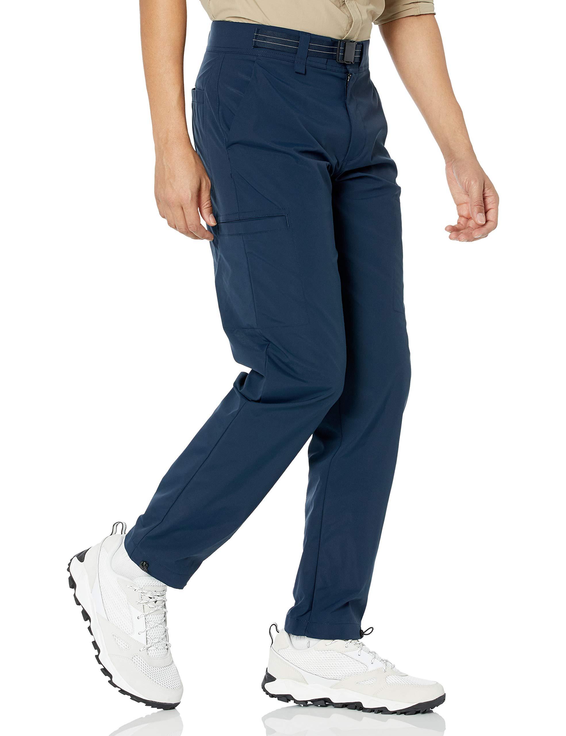 Amazon Essentials Belted Moisture Wicking Hiking Pant in Blue for Men | Lyst
