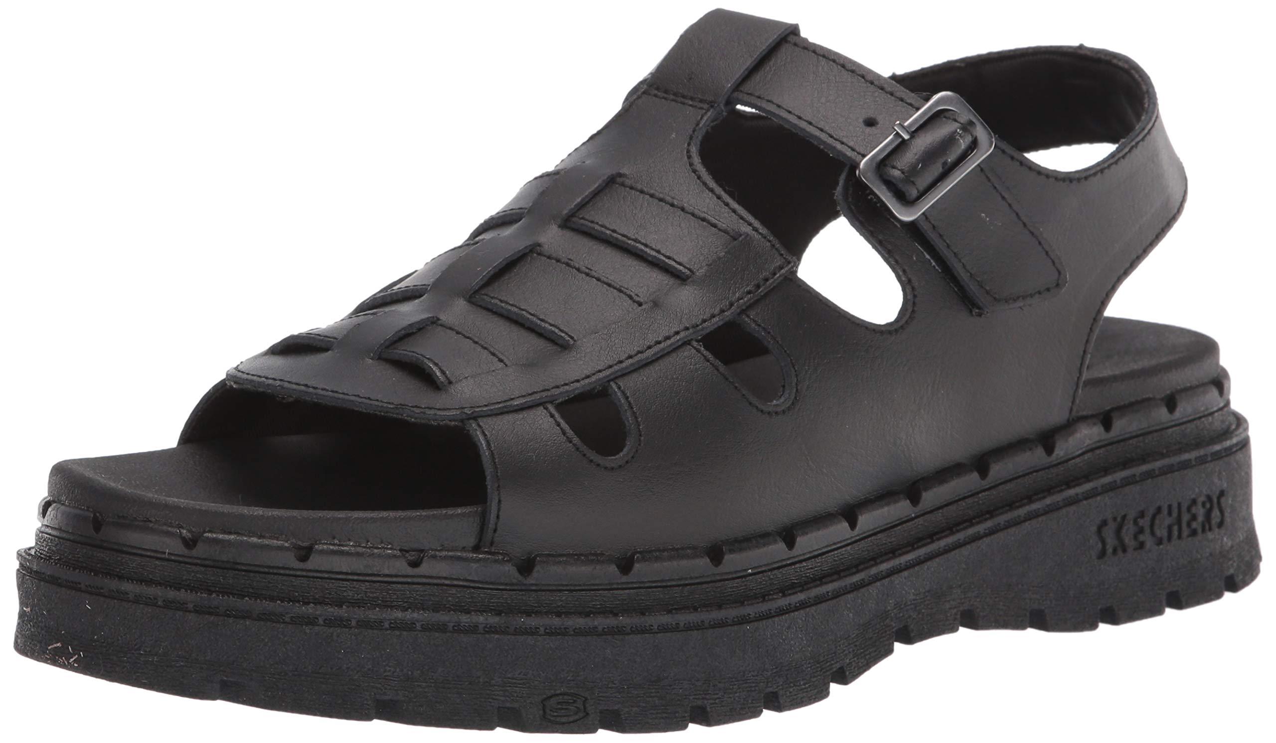 Skechers Womens Fisherman Sandal Black | Lyst