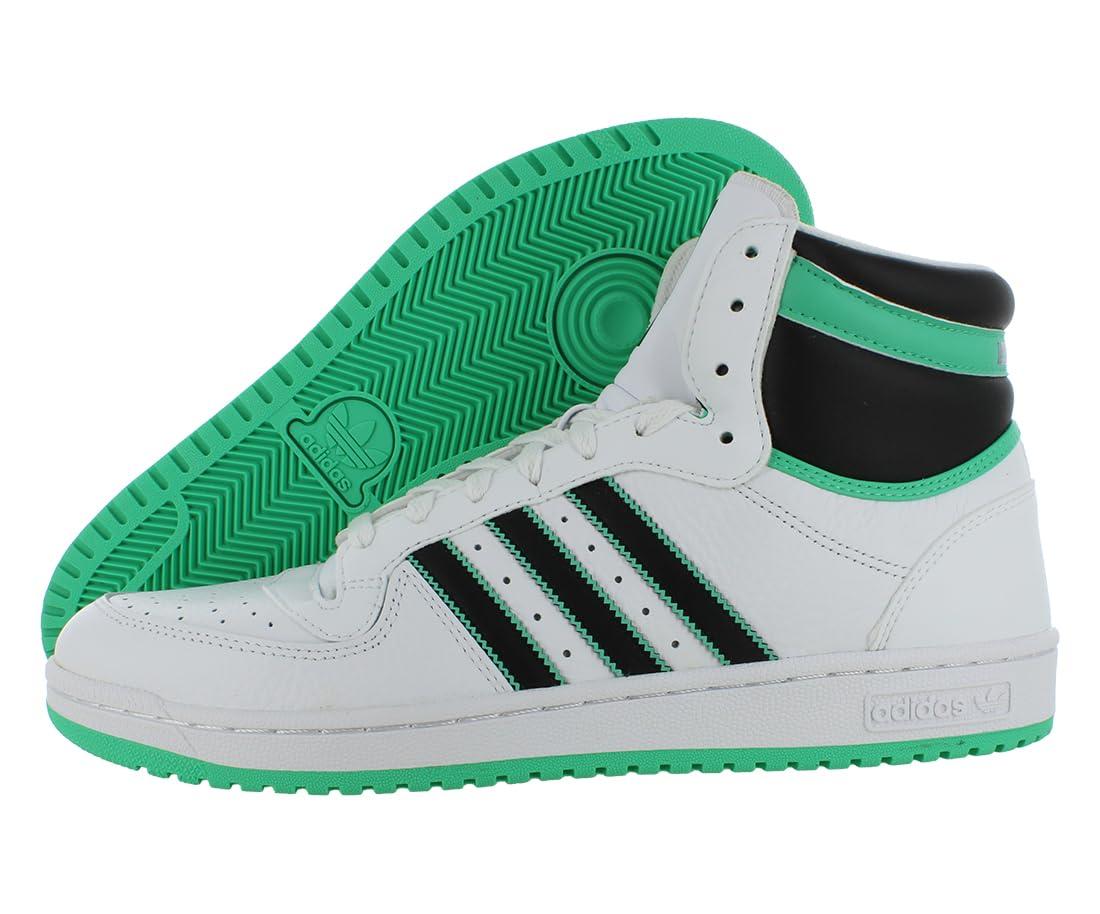 adidas Originals Top Ten Hi Basketball Shoes in Green for Men