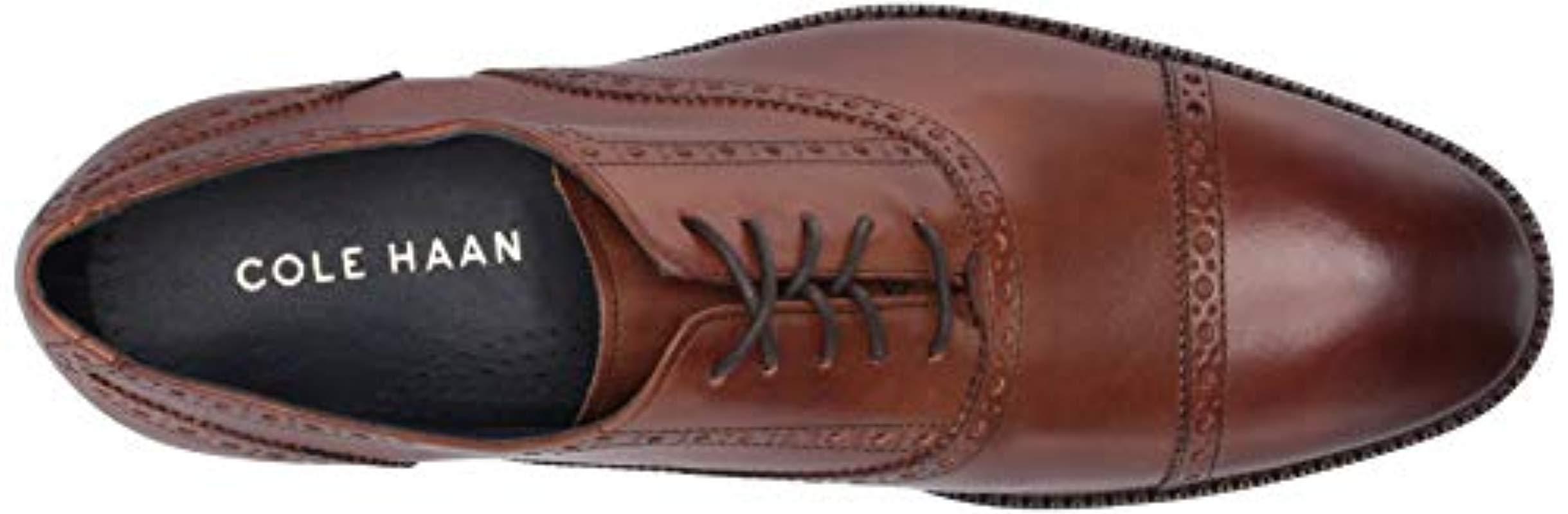 cole haan wayne cap toe oxford british tan