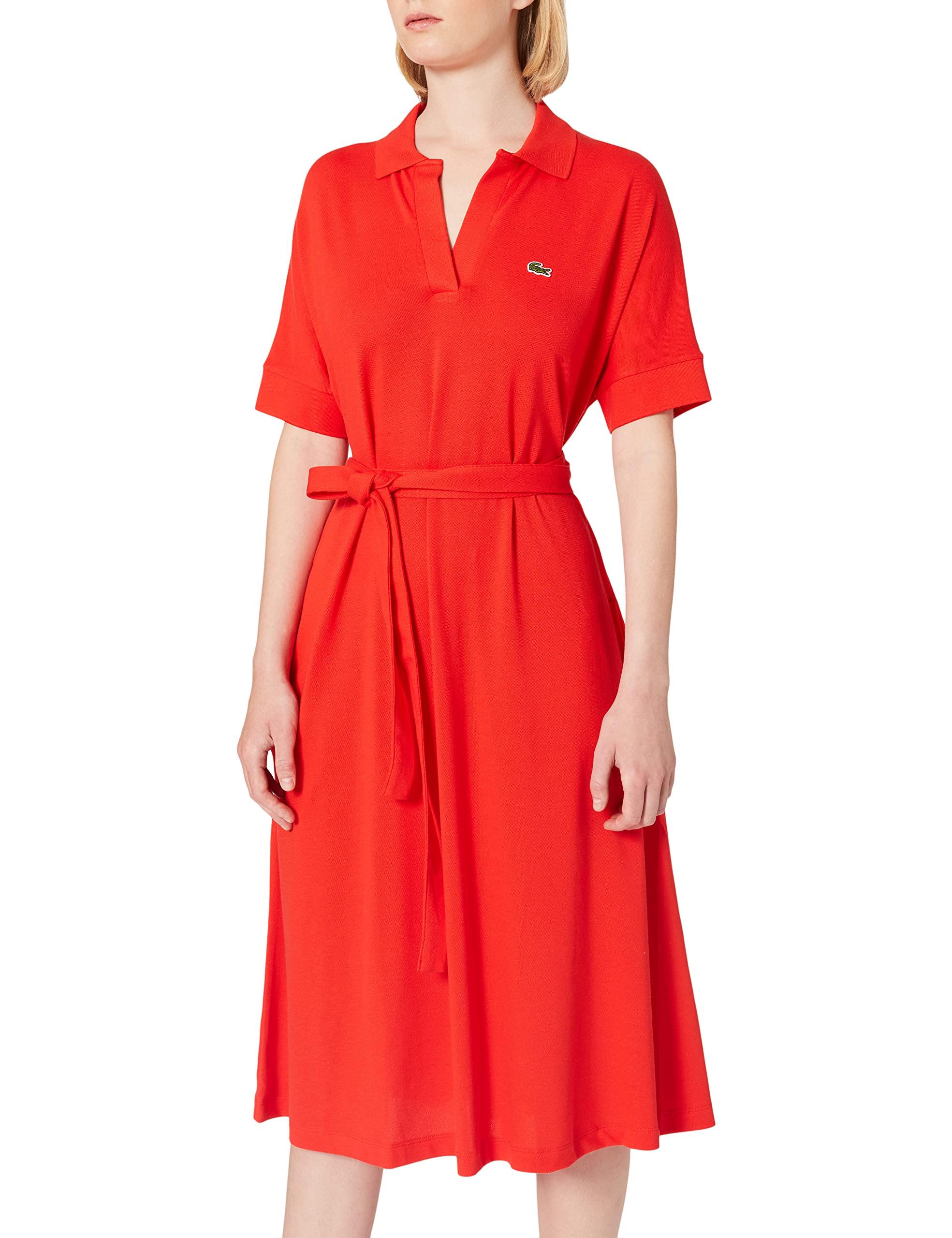 EF2302 Robe Lacoste en coloris Rouge | Lyst