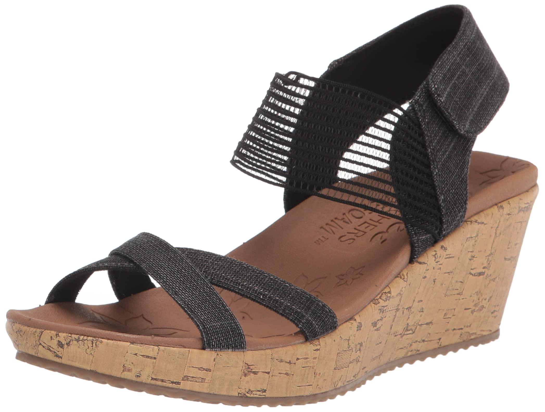Skechers Linen Beverlee - Casual Outing in Black - Save 18% | Lyst