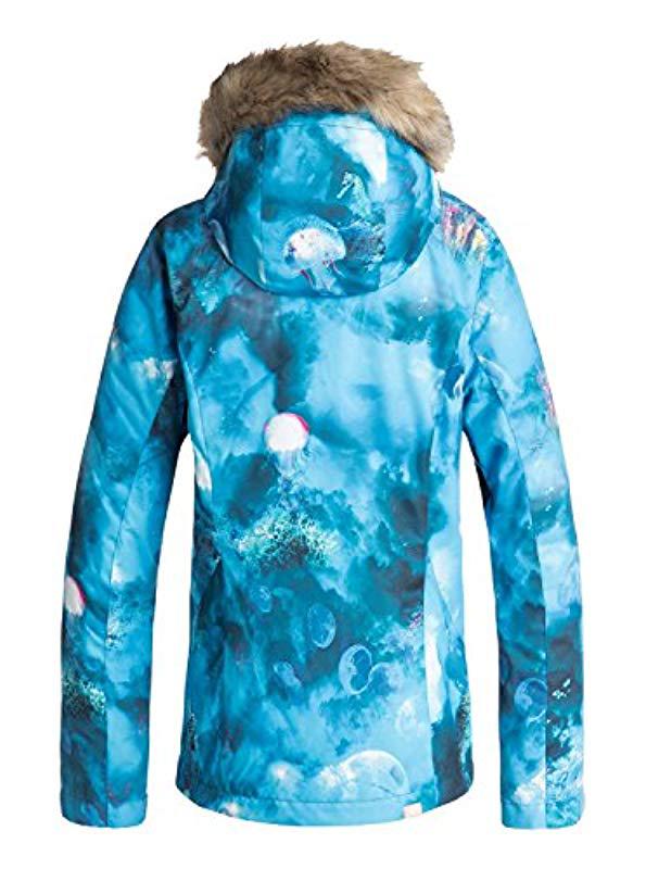 roxy blue ski jacket