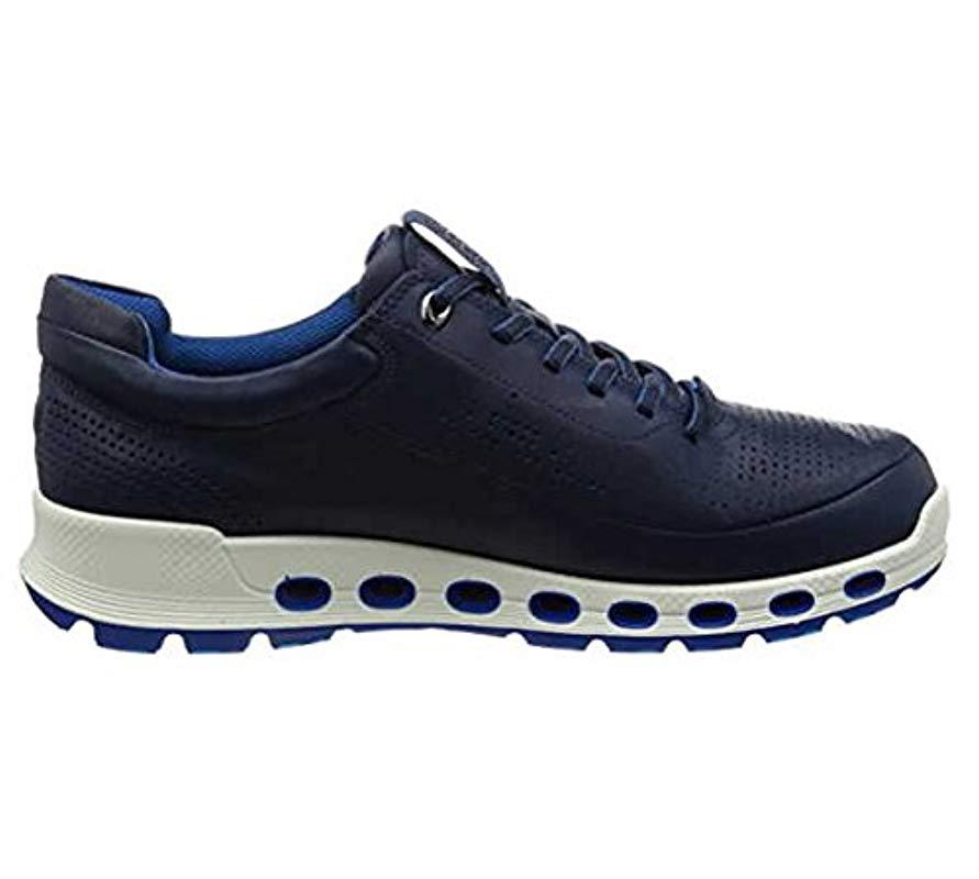 Ecco Cool 2.0 Leather Gore tex Fashion Sneaker in Blue for Men Lyst UK