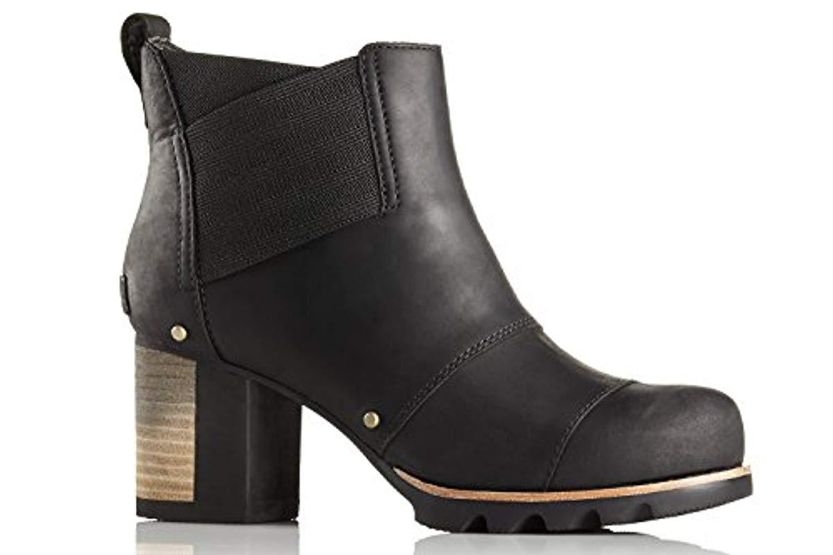 Sorel Leather Addington Boots in Black 