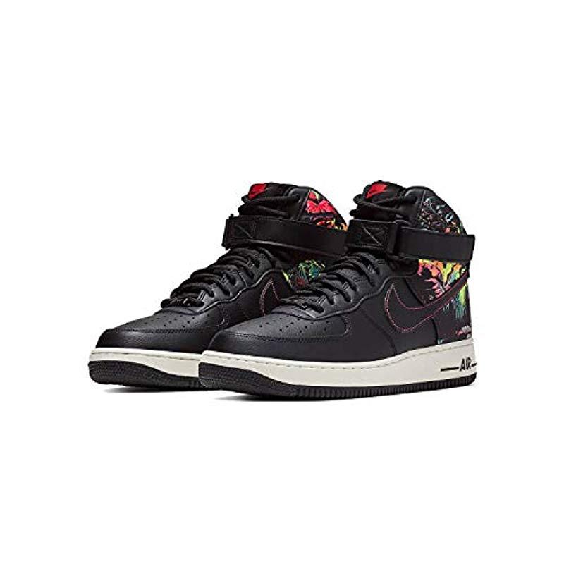 nike air force 1 high black floral