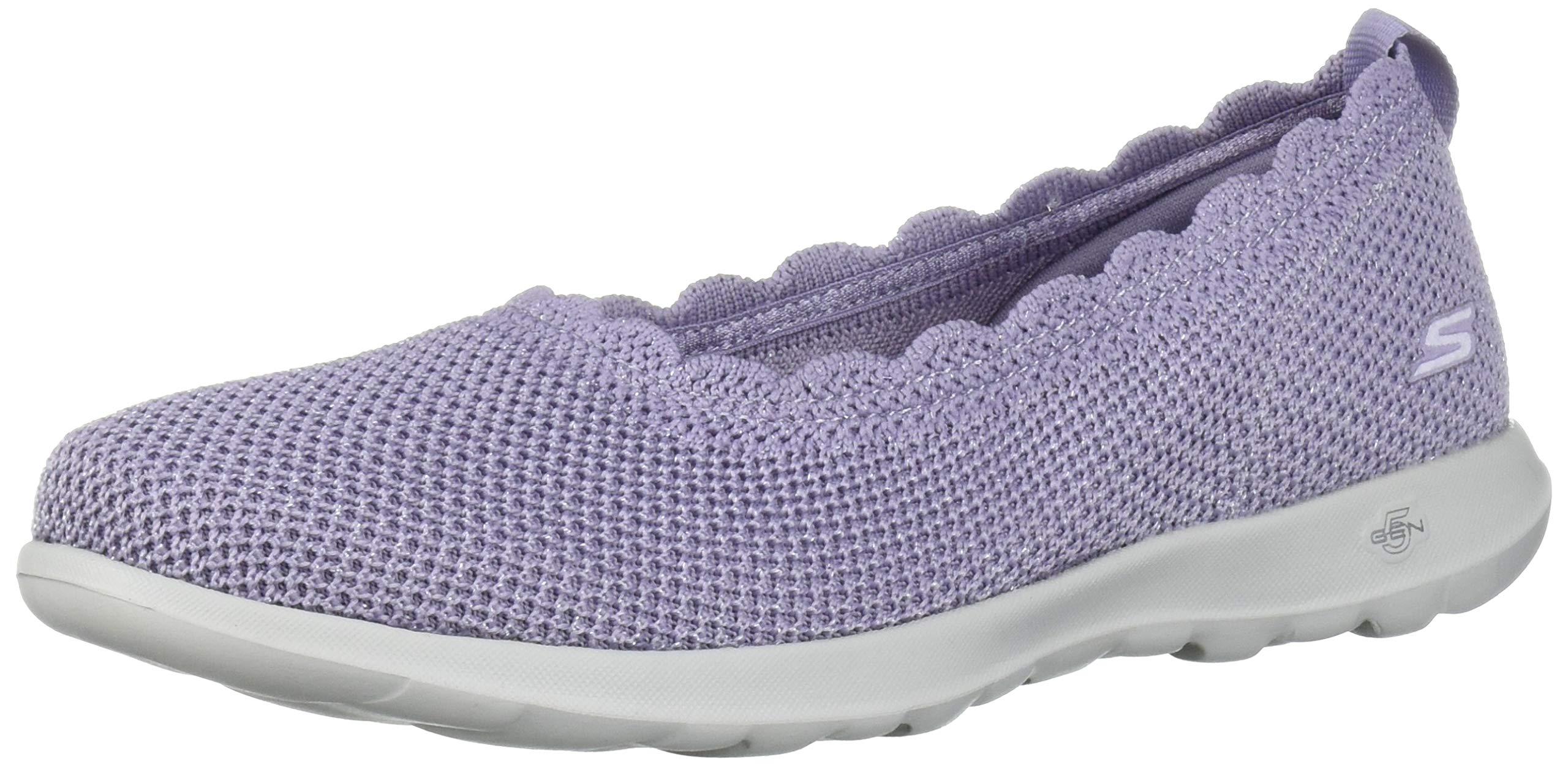 Skechers Go Walk Lite-glitz Ballet Flat in Lavender (Purple) - Lyst