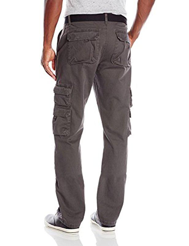 big and tall elastic waist cargo pants