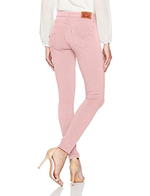 Levi's Denim 711 Skinny Jean in Pale Mauve (Pink) | Lyst