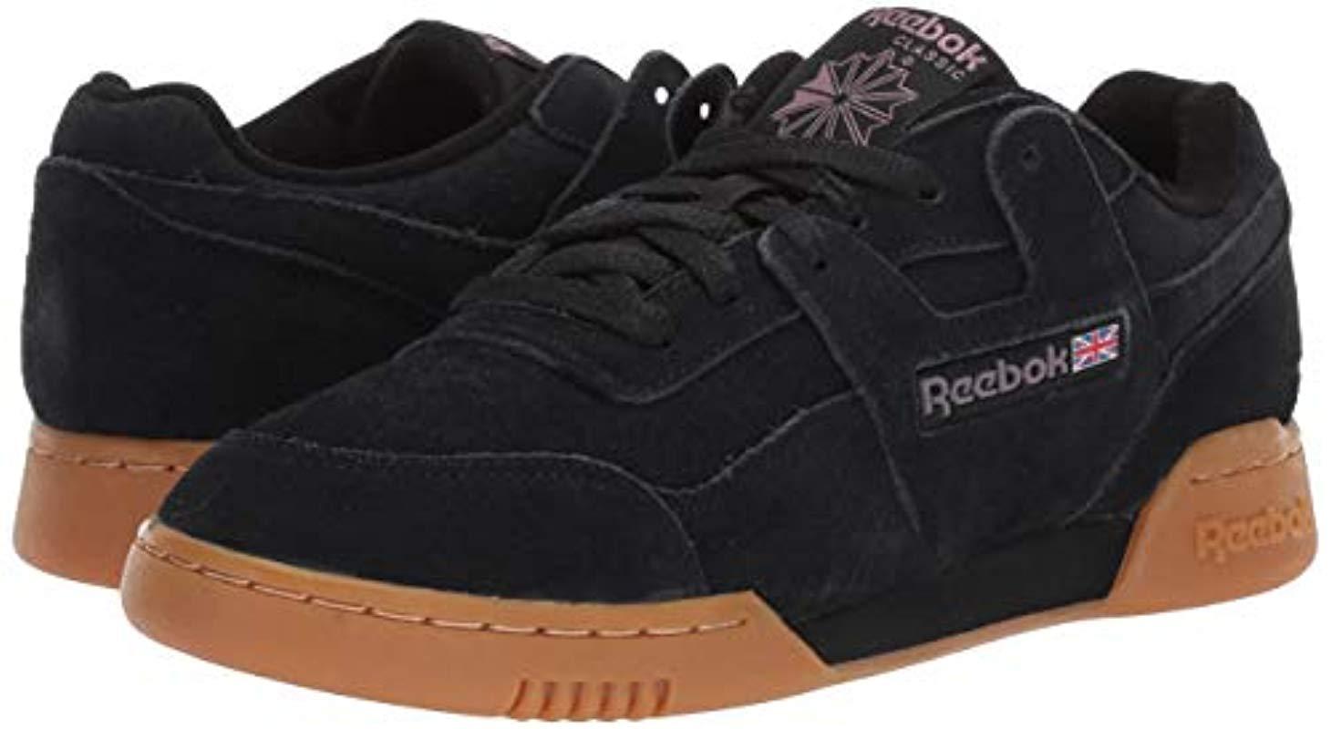 Reebok Leather Workout Plus - Shoes in Black for Men - Save 76% | Lyst
