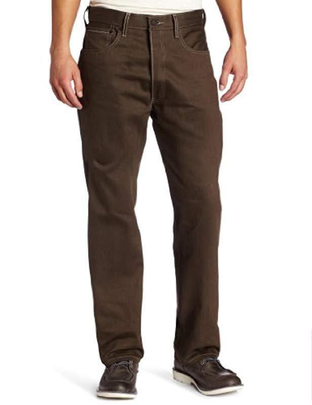 Levi&#39;s 501 Original Shrink-to-fit Jeans in Brown for Men - Lyst