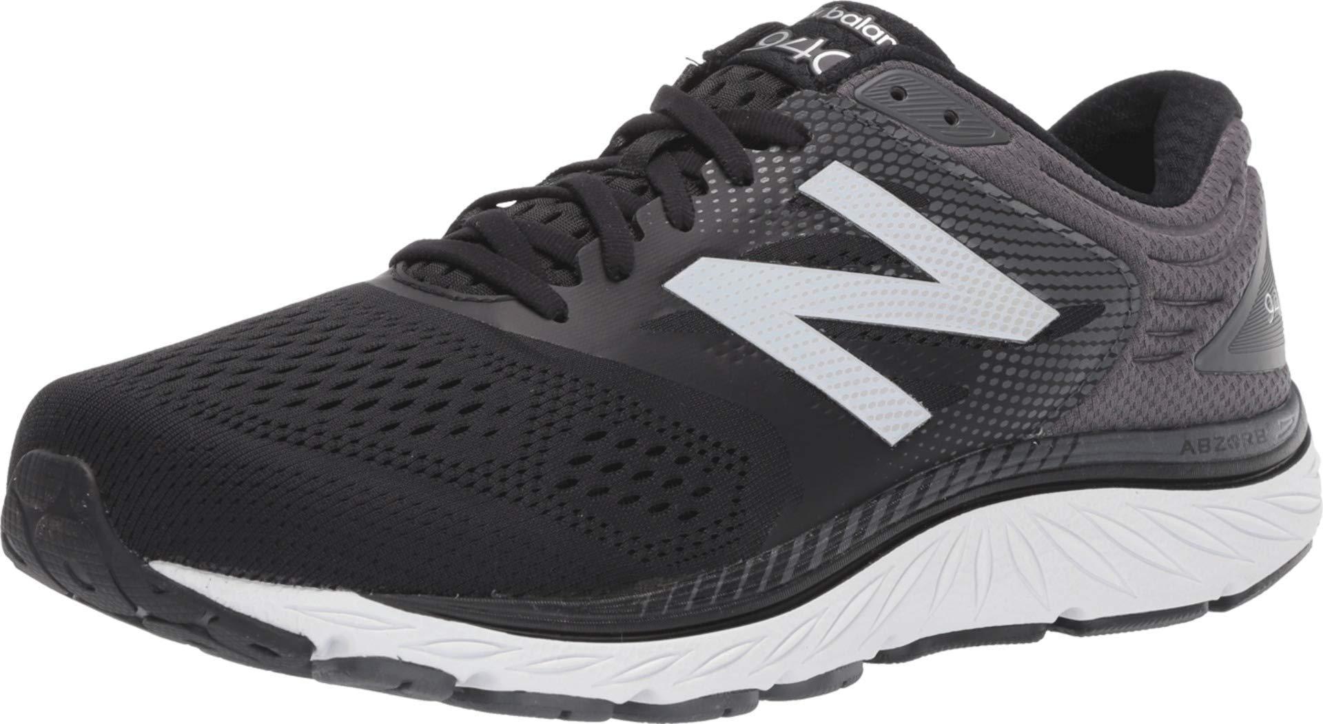 New Balance Men's 940v4 Running Shoes - Wide (2e)- Black/Magnet
