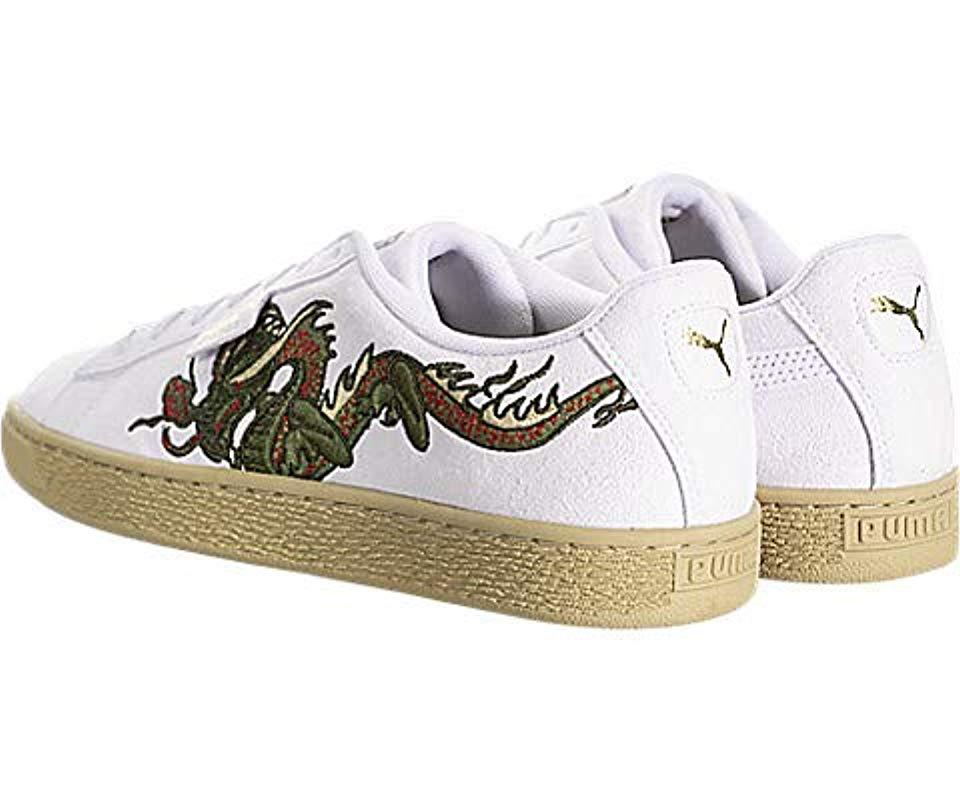puma court classic dragon patch