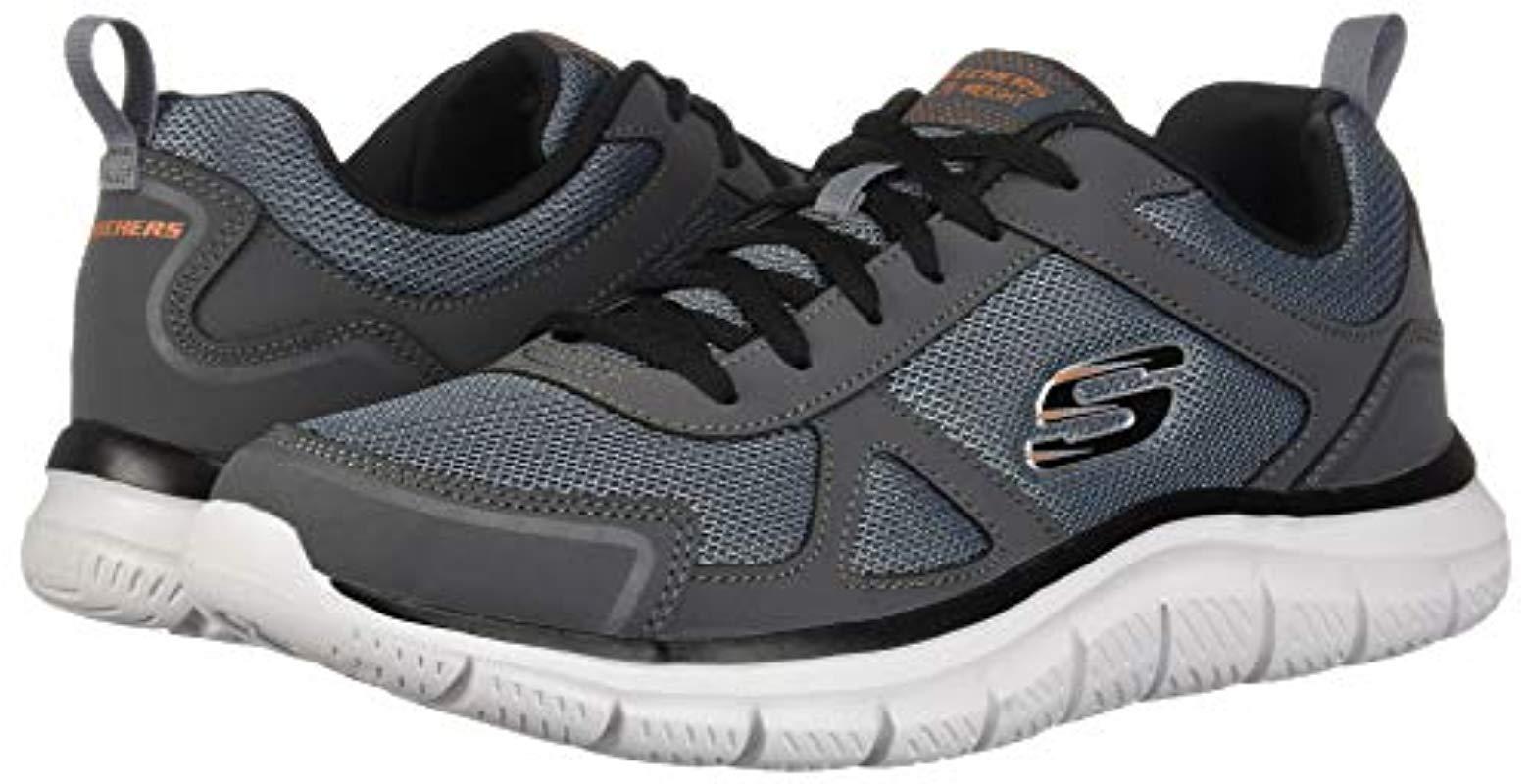 Skechers Track Scloric Oxford in Charcoal/Black (Black) - Lyst