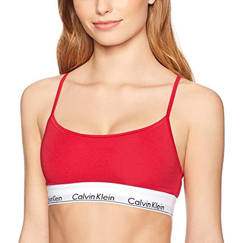 calvin klein thin strap bralette