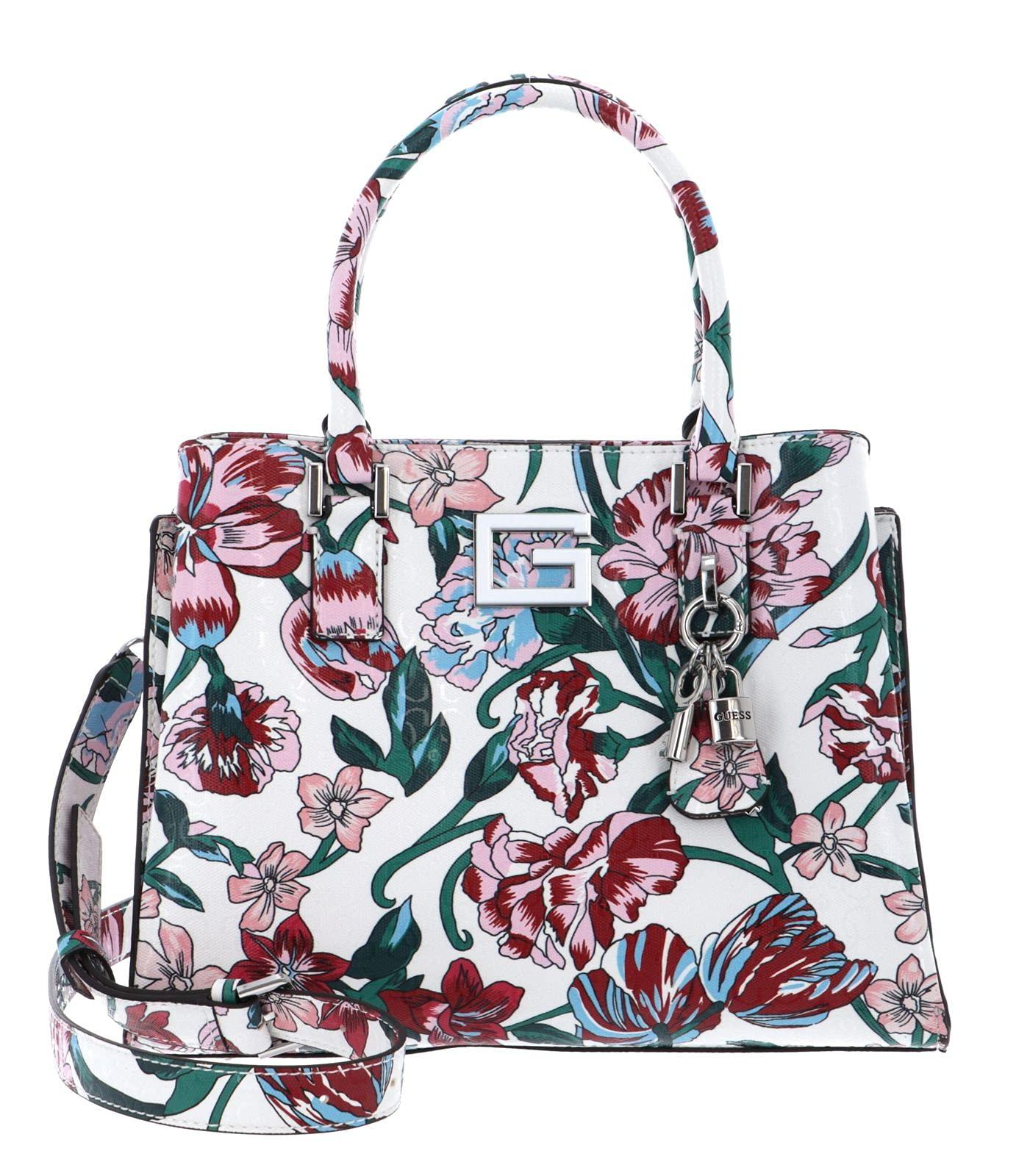 Blane Girlfriend Satchel Red Floral di Guess - Lyst