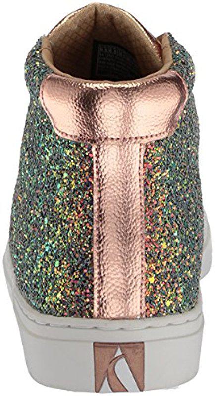 skechers street glitter slip on trainer