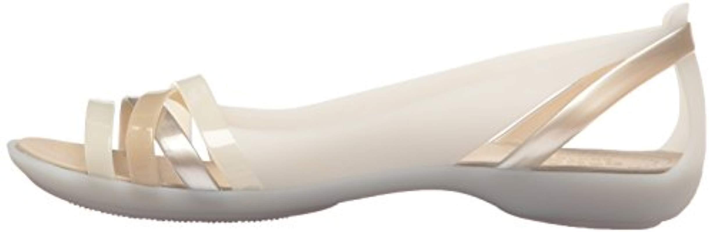 Crocs™ Isabella Huarache 2 Flat W Peep-toe | Lyst