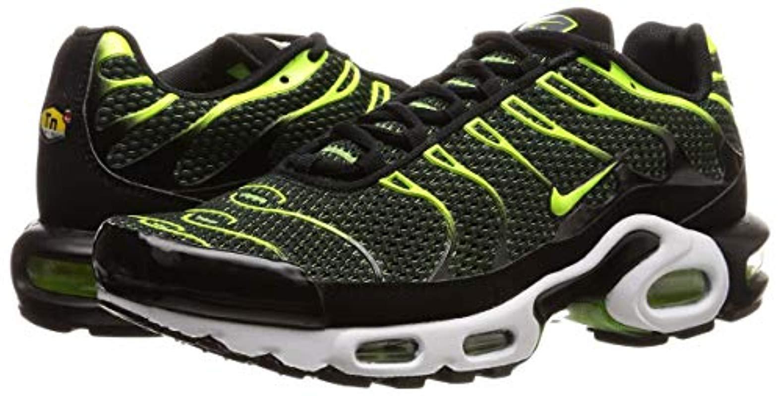 Nike Synthetic Original Air Max Plus Tuned 1 Tn Black Volt Green Trainers  Shoes 852630 036 for Men | Lyst UK