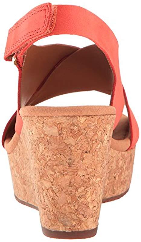 Clarks lucia coral wedge sandal 2025