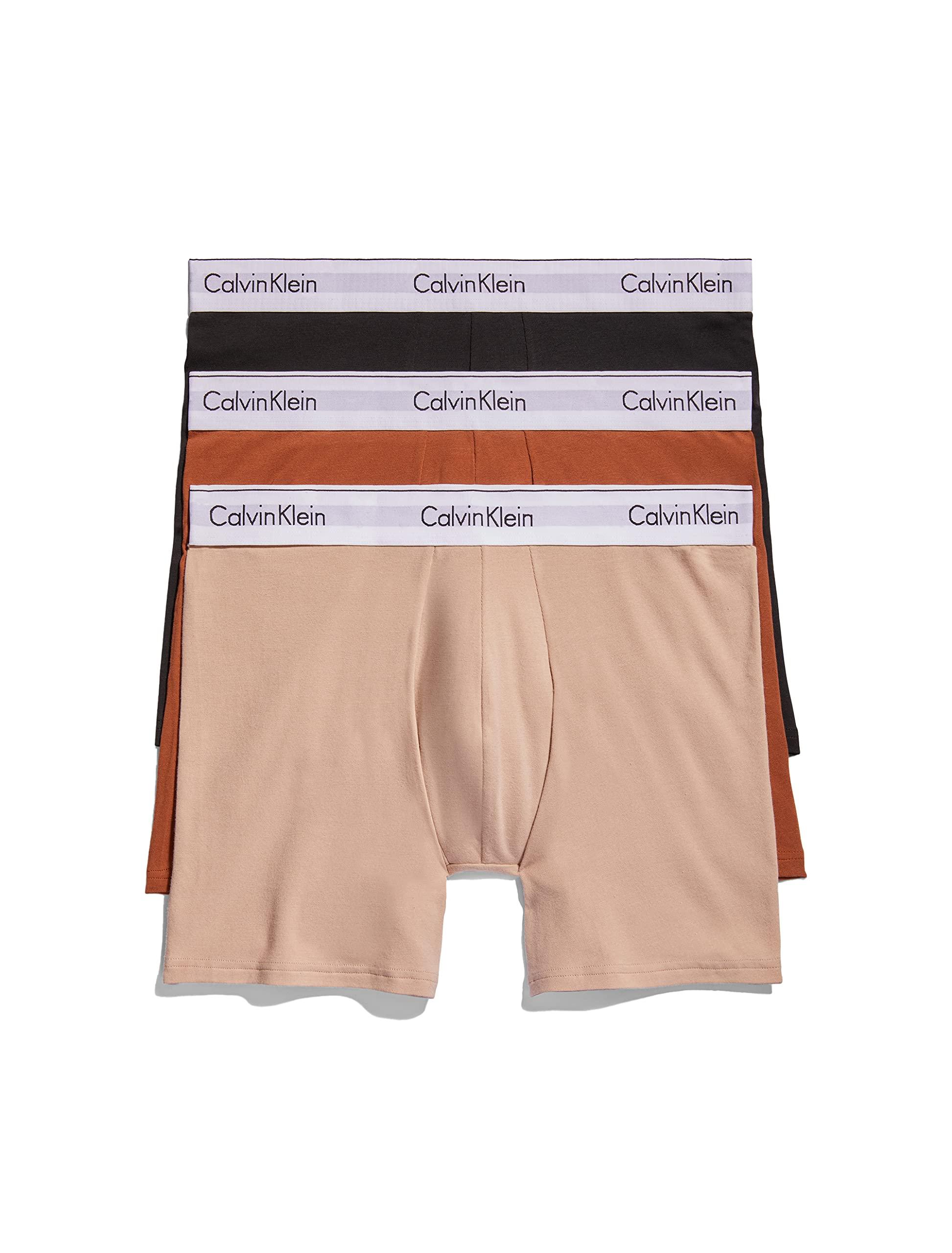 Calvin Klein Modern Cotton Stretch Naturals Boxer Brief 3-pack in White for  Men | Lyst