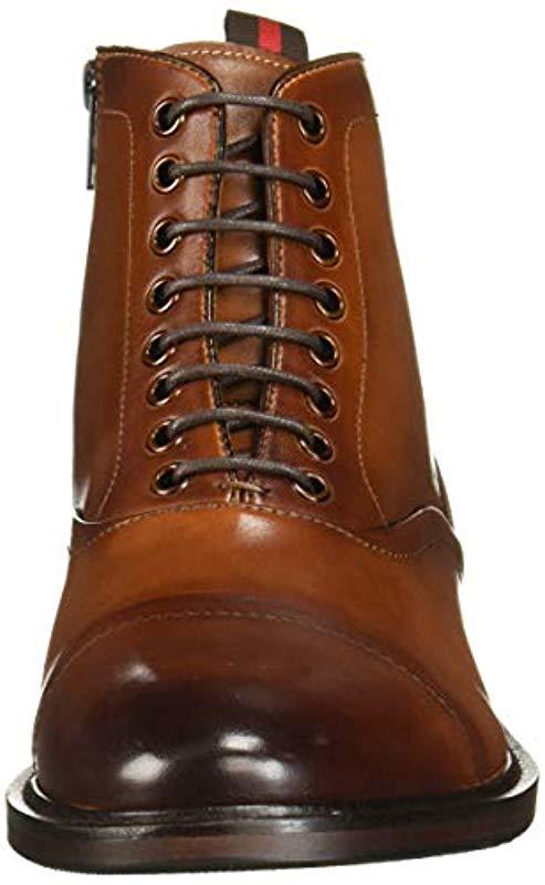 Steve Madden Leather Ketonic Combat Boot in Cognac Leather (Brown) for Men  | Lyst