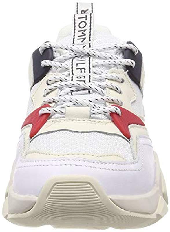 tommy hilfiger wmn chunky mixed textile runner