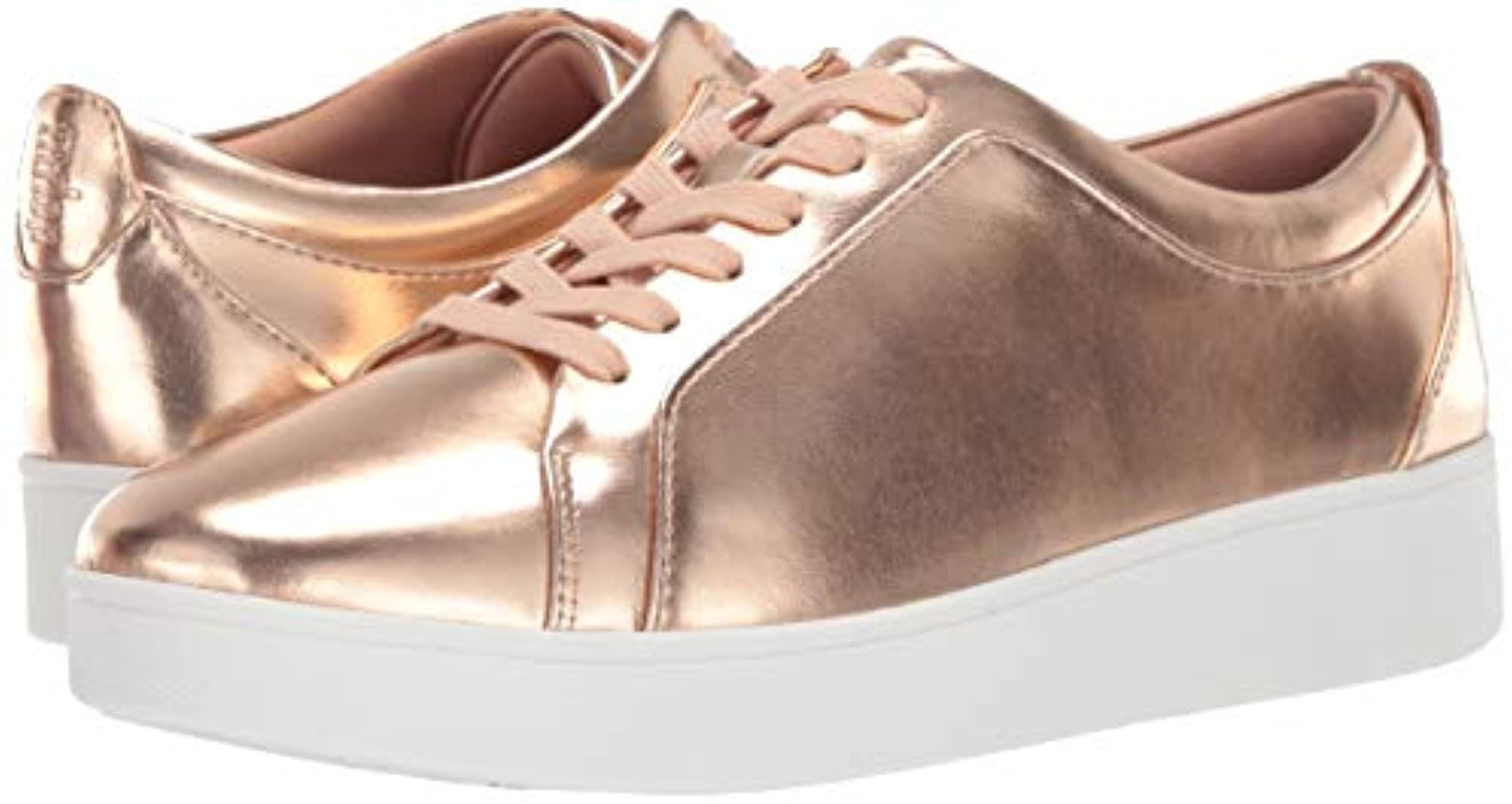 Fitflop Rally Sneakers Rose Gold 6.5 M Us in Metallic Lyst UK