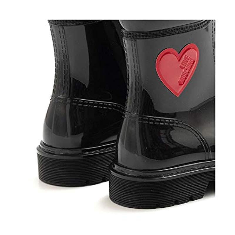 moschino rubber boots