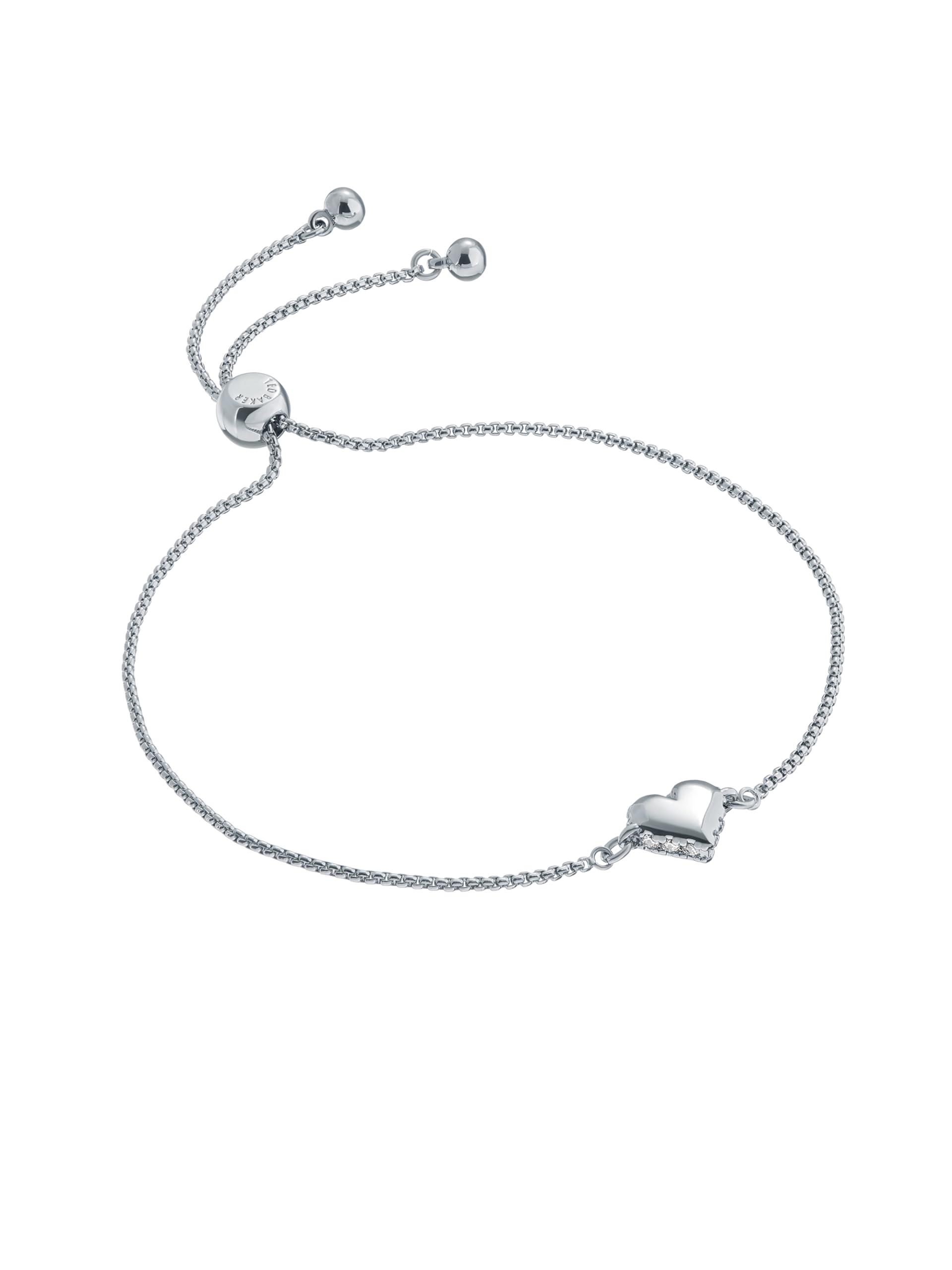 Ted baker silver heart bracelet deals