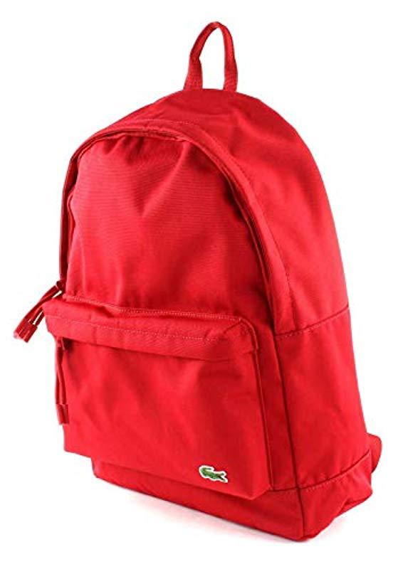 LACOSTE sac à dos Neocroc Backpack Tango Red LACOSTE sac à dos Neocroc Backpack Tango Red