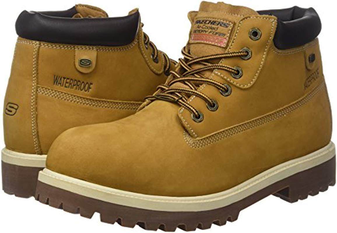 skechers steel toe hombre dorados