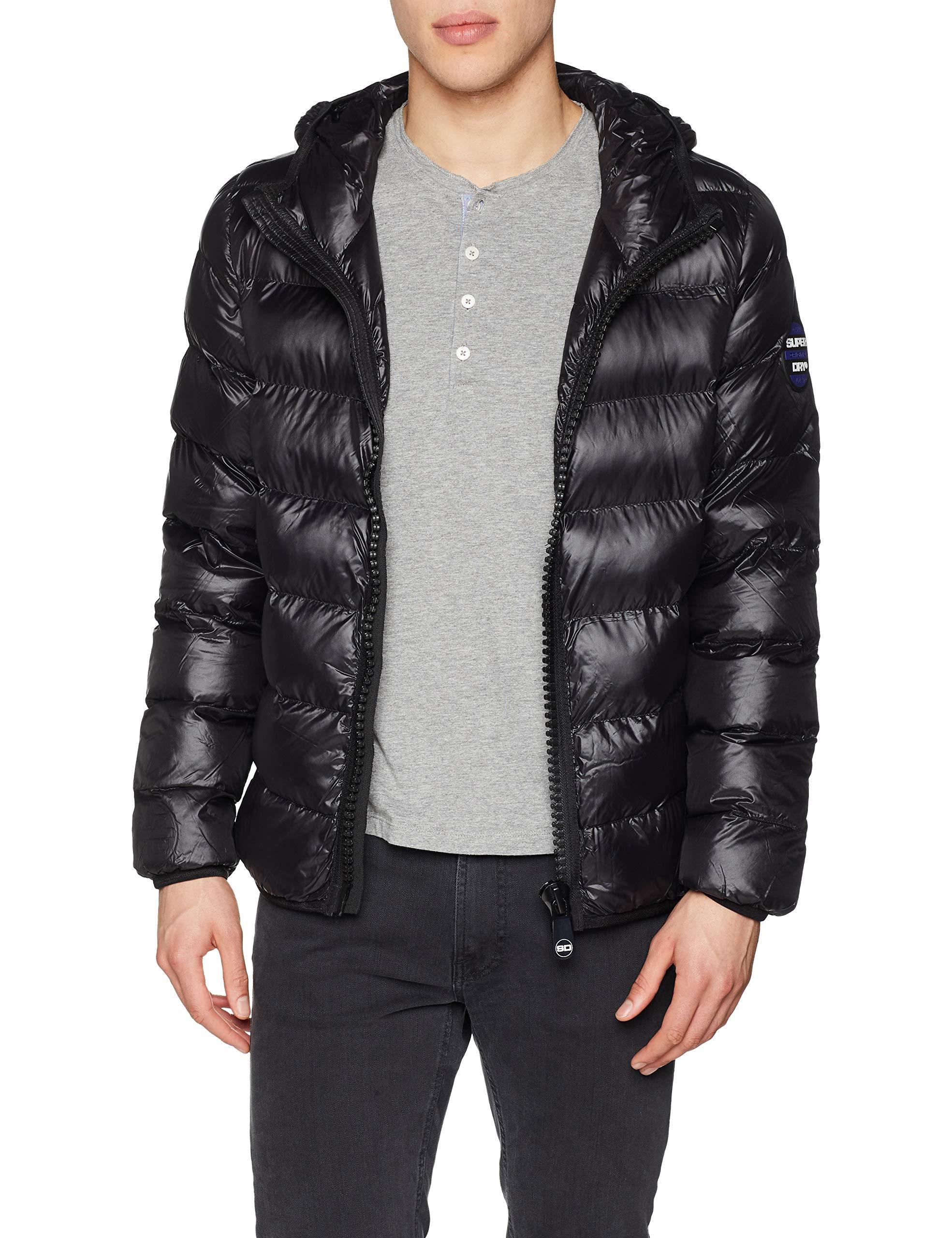 Superdry Rubber Crater Padded Jacket Sports in Black for Men | Lyst UK