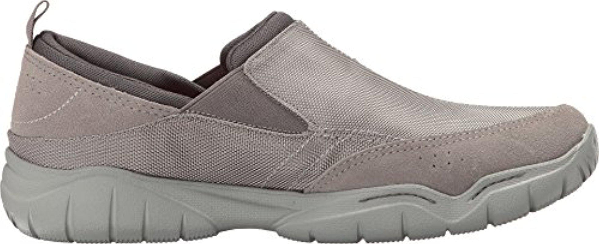 Crocs™ Synthetic Swiftwater Edge Moc M Sneaker in Charcoal/Light Grey ...