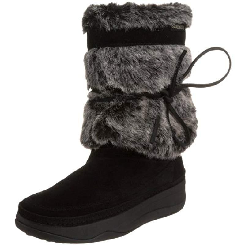 Tone-ups Chalet Snow White, Botas de Nieve para Mujer Skechers de Cuero de  color Negro | Lyst