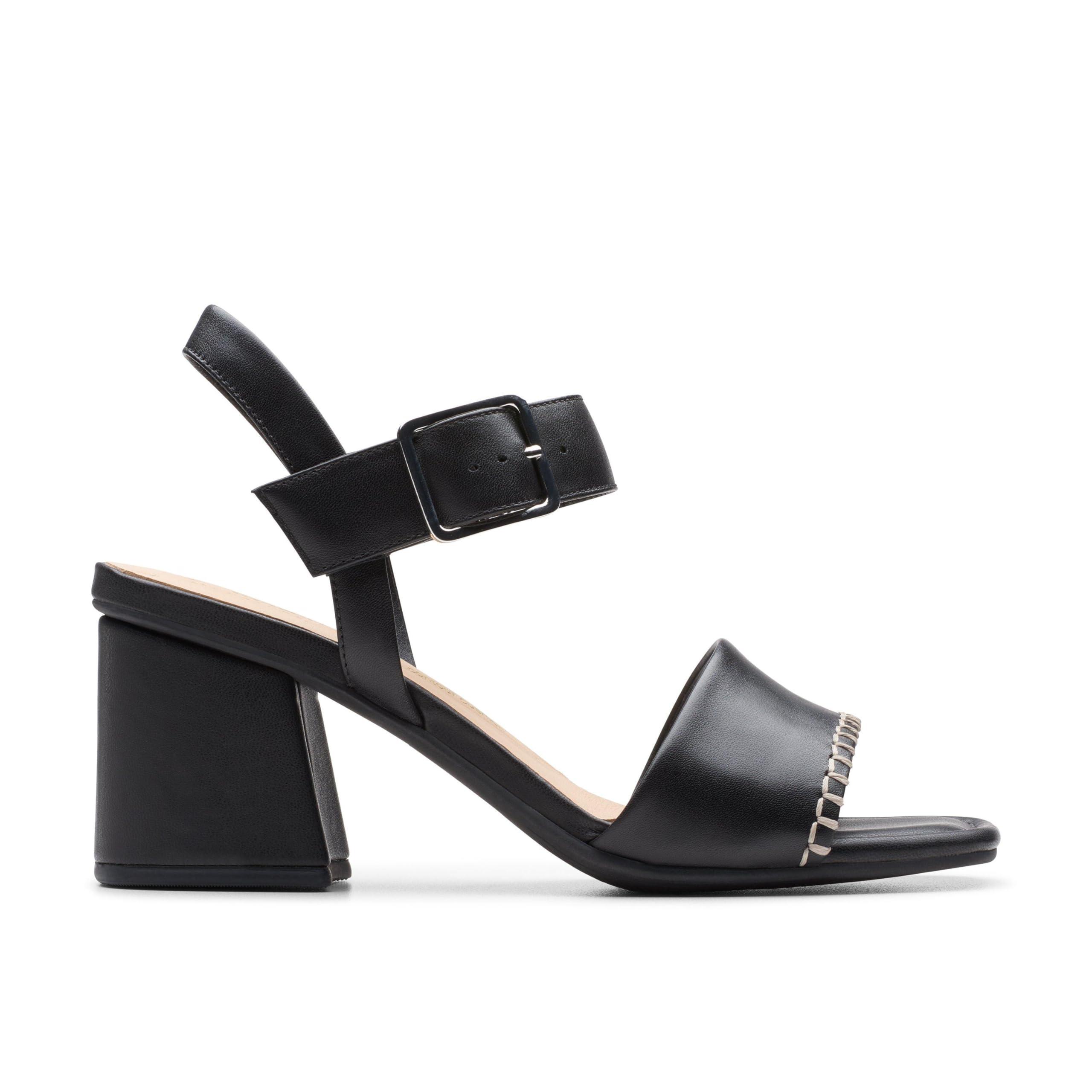 Clarks low heel sandals sales