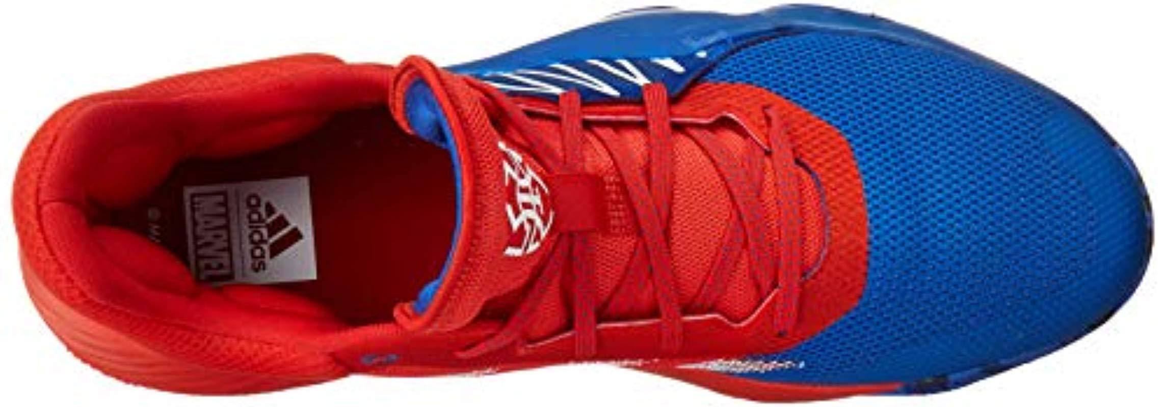 adidas D.o.n. Donovan Mitchell Issue 1 Spiderman Basketball Shoes Blue red footwear White for Men Lyst UK