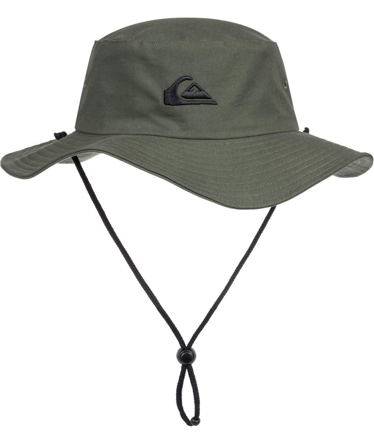 Quiksilver Cotton Bushmaster Sun Protection Floppy Bucket Hat In Green For Men Lyst