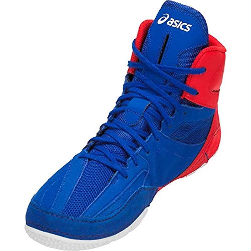 Asics Cael V8.0 Wrestling Shoes Boxing Boots Ringerschuhe Blue/red Scarpe  Da Lotta (uk 6 | Eu 38 | 24,5 Cm, Blue/red) for Men | Lyst UK