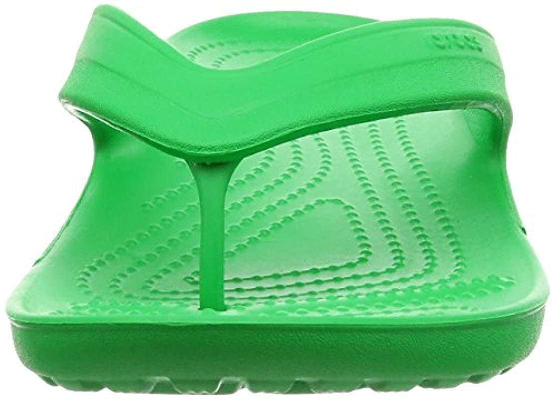 Crocs™ Unisex Adults Classic Flip Grssgrn Open Back Slippers In Green Lyst 3148