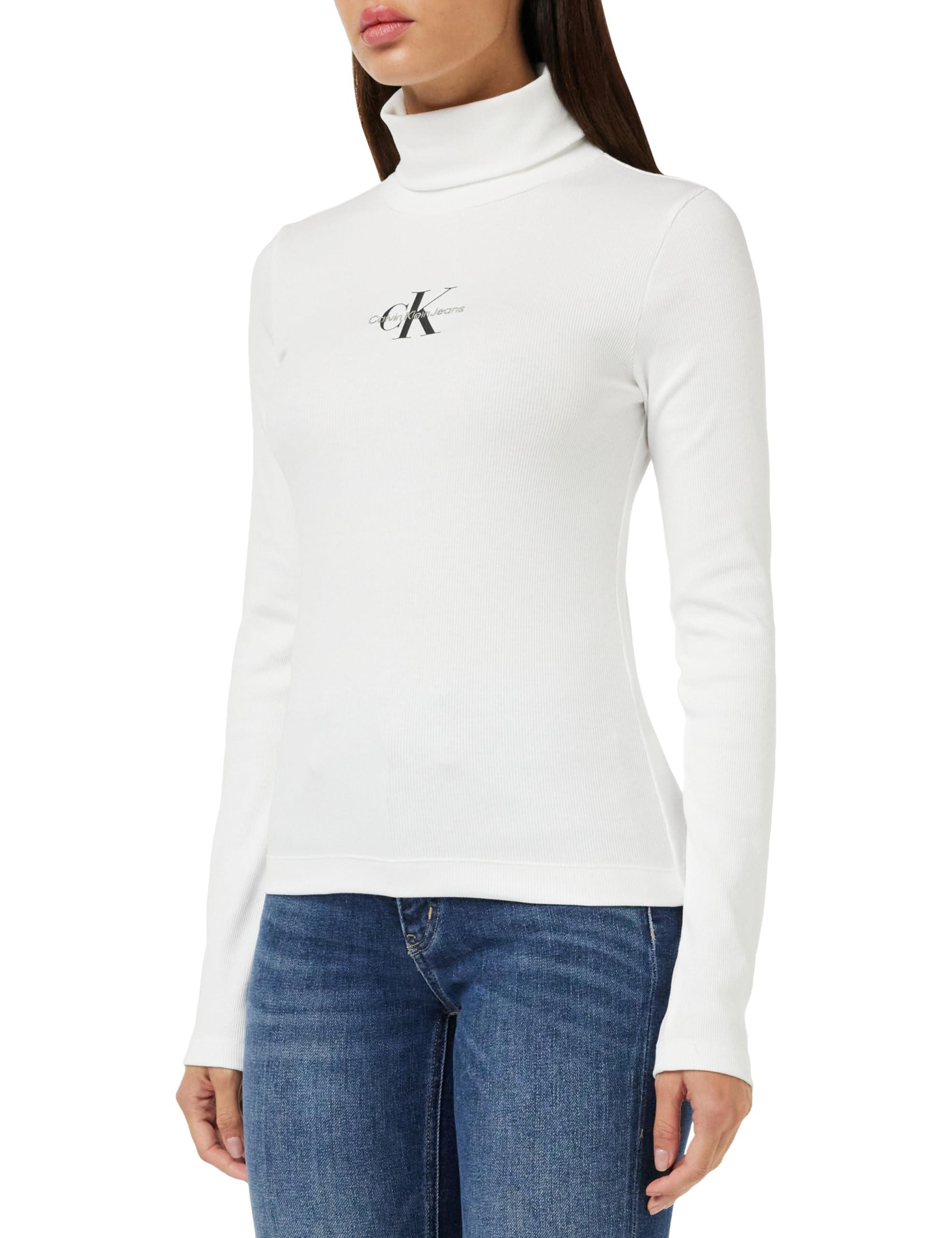 Calvin klein white turtleneck discount