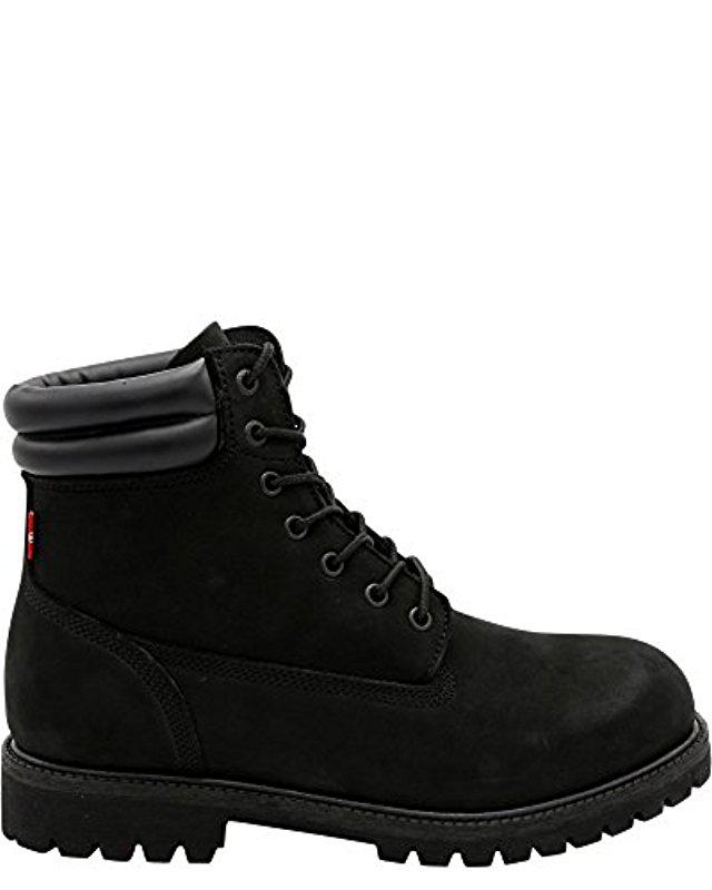 Levi's Leather Harrison R Engineer Boot in Black for Men - Lyst