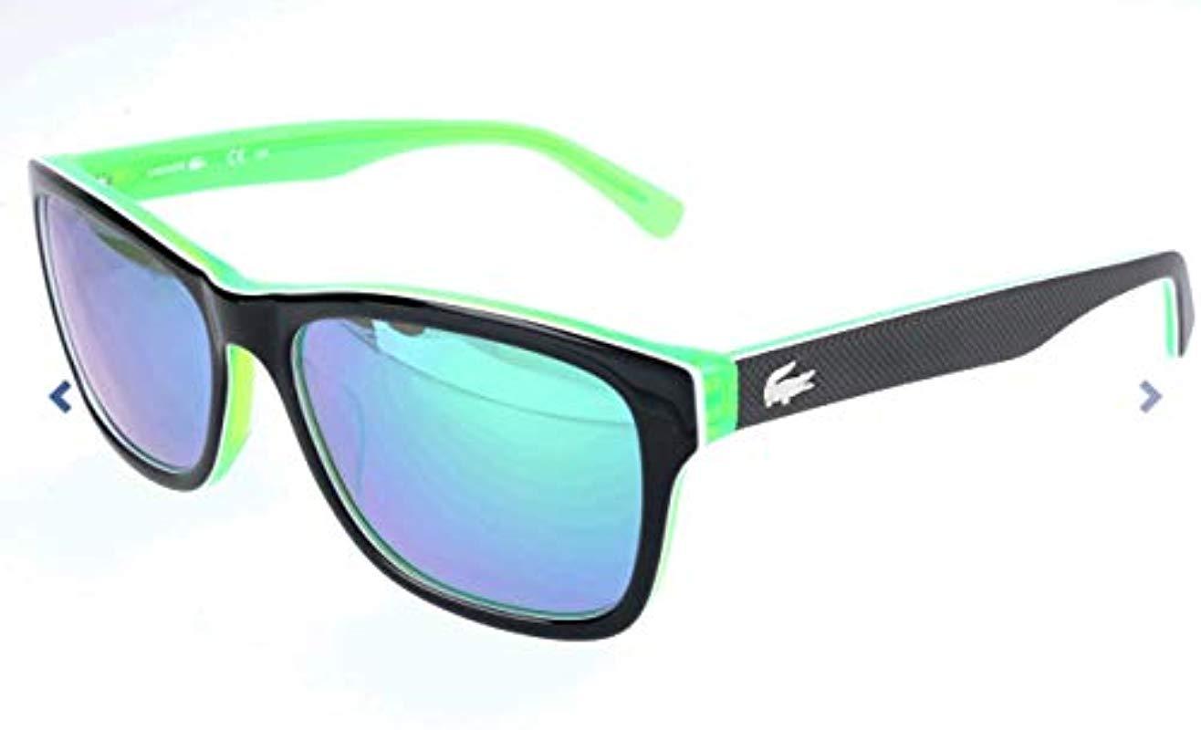 Lacoste Unisex's Sonnenbrille L683s Sunglasses, Black/green, 55 for Men -  Lyst