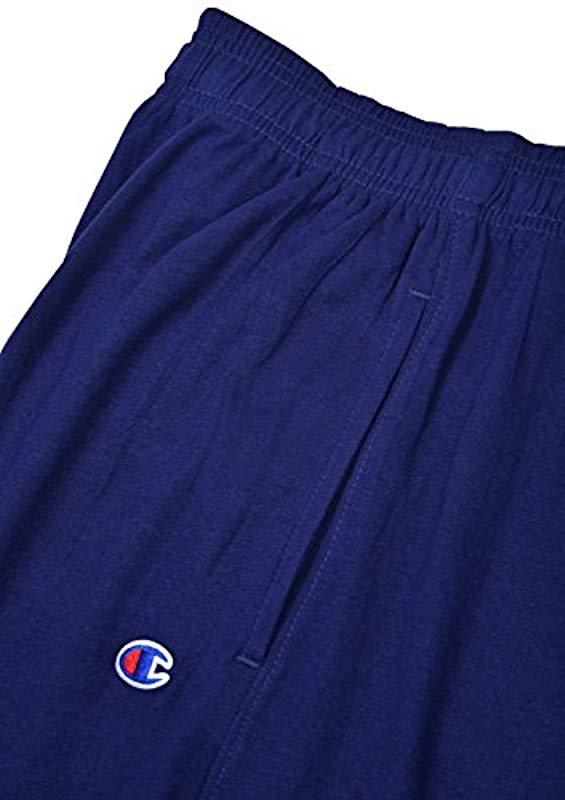 Champion Big And Tall Big & Tall Closed Bottom Jersey Pant in Midnight Navy  (Blue) for Men - Lyst