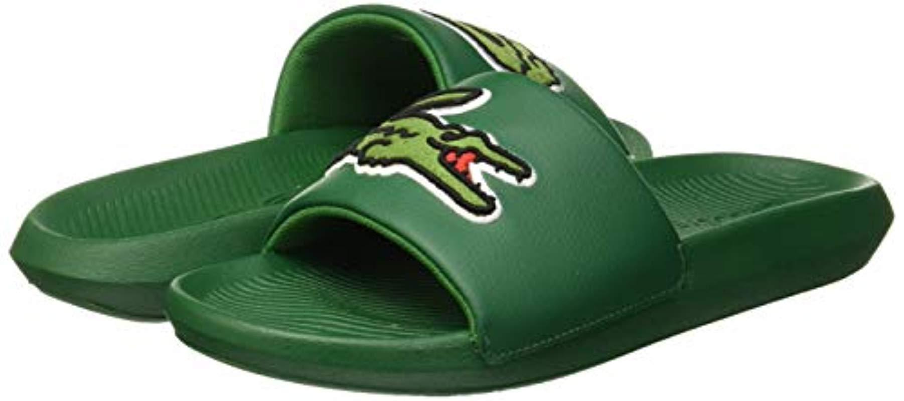lacoste green sandals