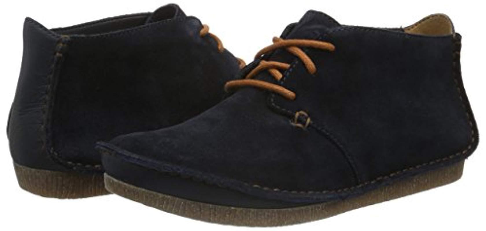 Clarks Janey Lynn Ankle Boots in Blue 