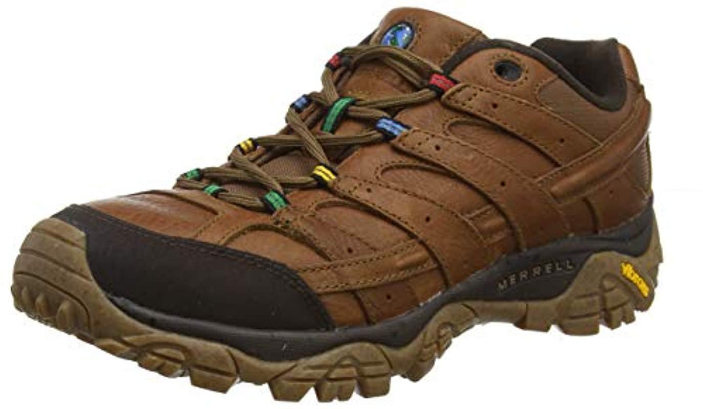 Merrell Leather Moab 2 Earth Day Low Rise Hiking Boots in Brown for Men - Lyst