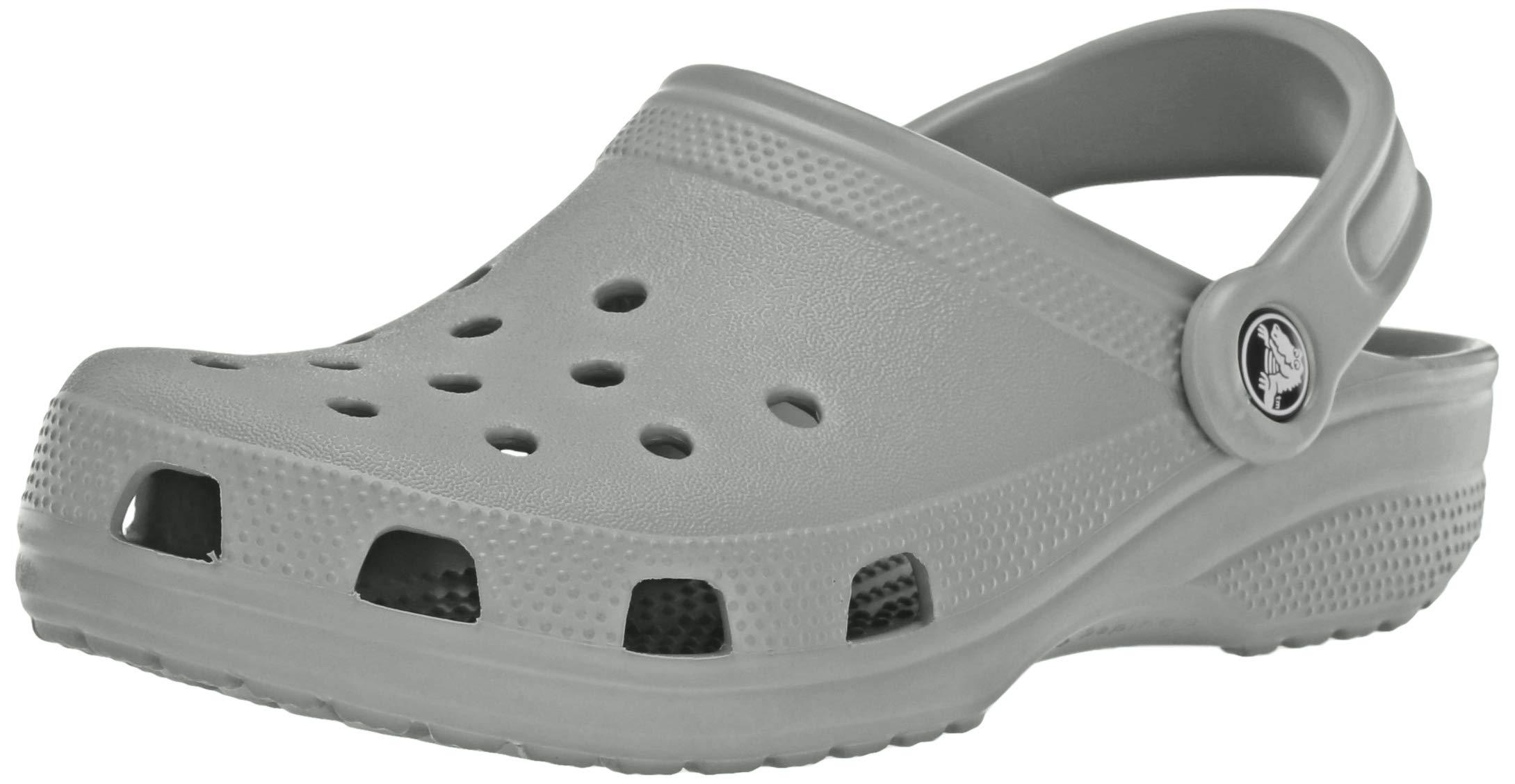 Crocs™ Classic Clog | Water Comfortable Slip On Shoes in Light Grey ...
